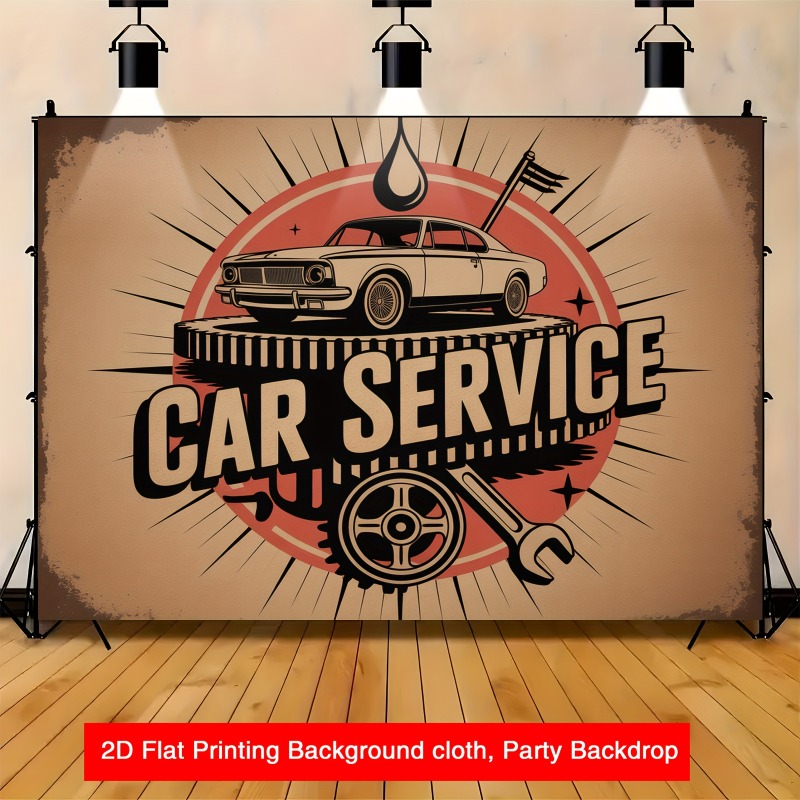Heavy Equipment Mechanic - Grande striscione per officina auto in