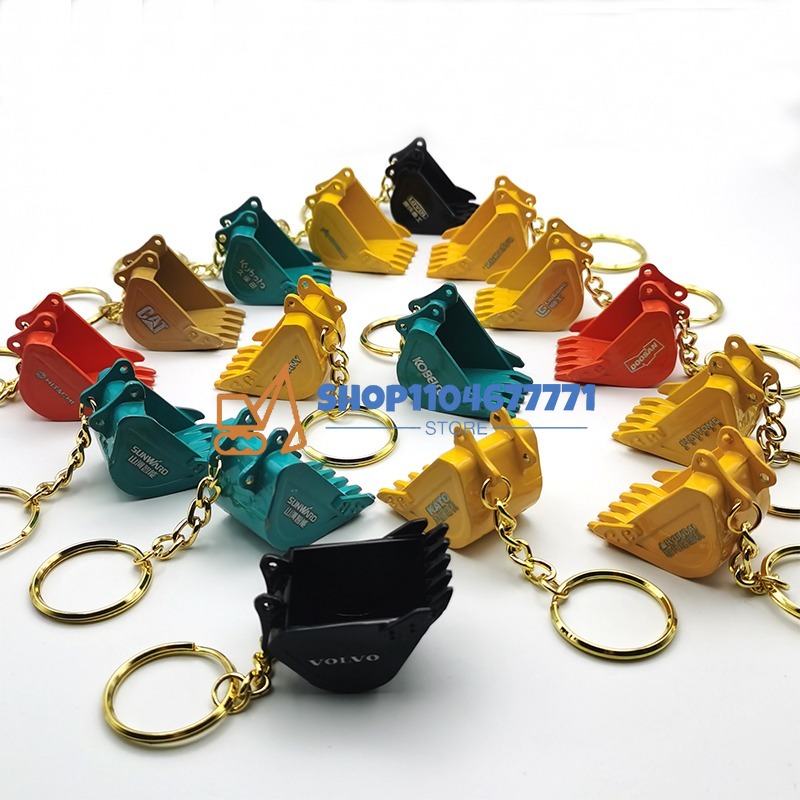 Heavy Equipment Key Ring - Con benna portachiavi per Kobelco Yanmar