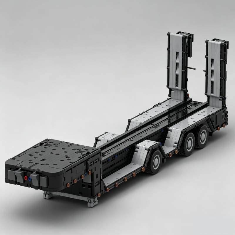 Heavy Equipment Education - 3931 Pezzi Rimorchio Lowboy per Trasporto