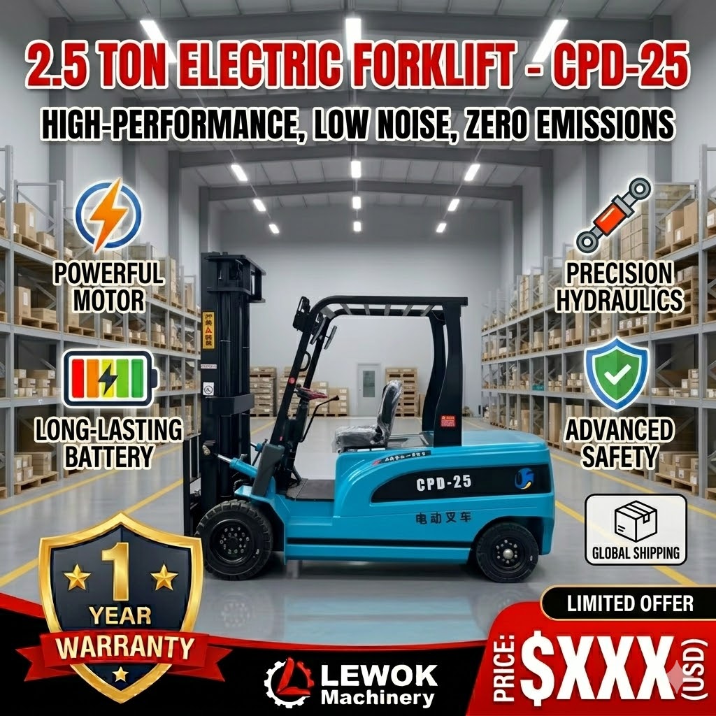 Heavy Equipment Forklift - Carrello Elevatore Elettrico per Pallet 2.5