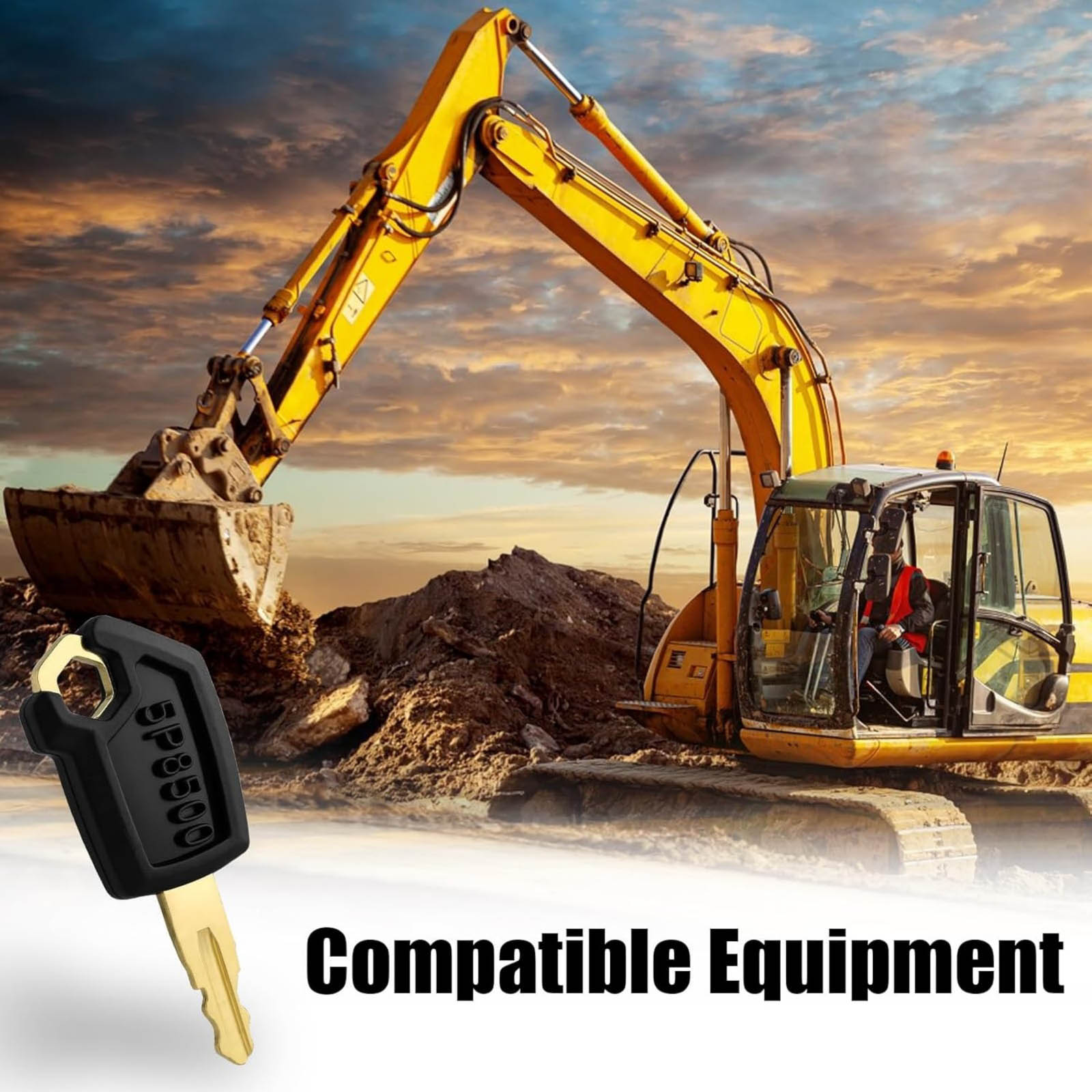 Heavy Equipment Cat - 10 Pezzi Chiave di Accensione 5P8500