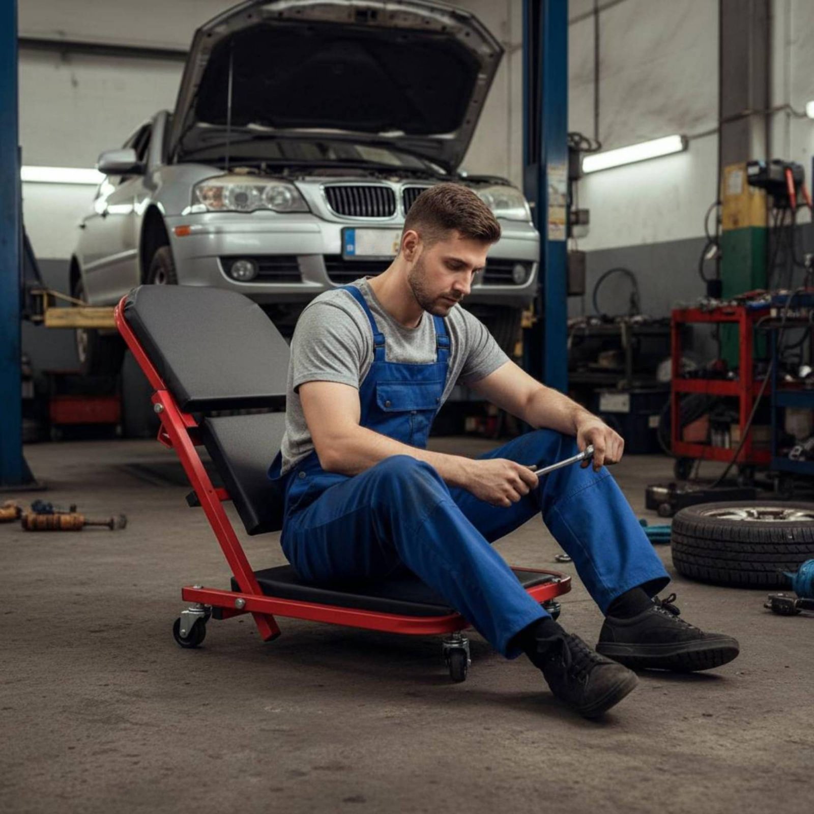 Sgabello da Meccanico Pieghevo - Heavy Equipment Mechanic recensione e prezzo