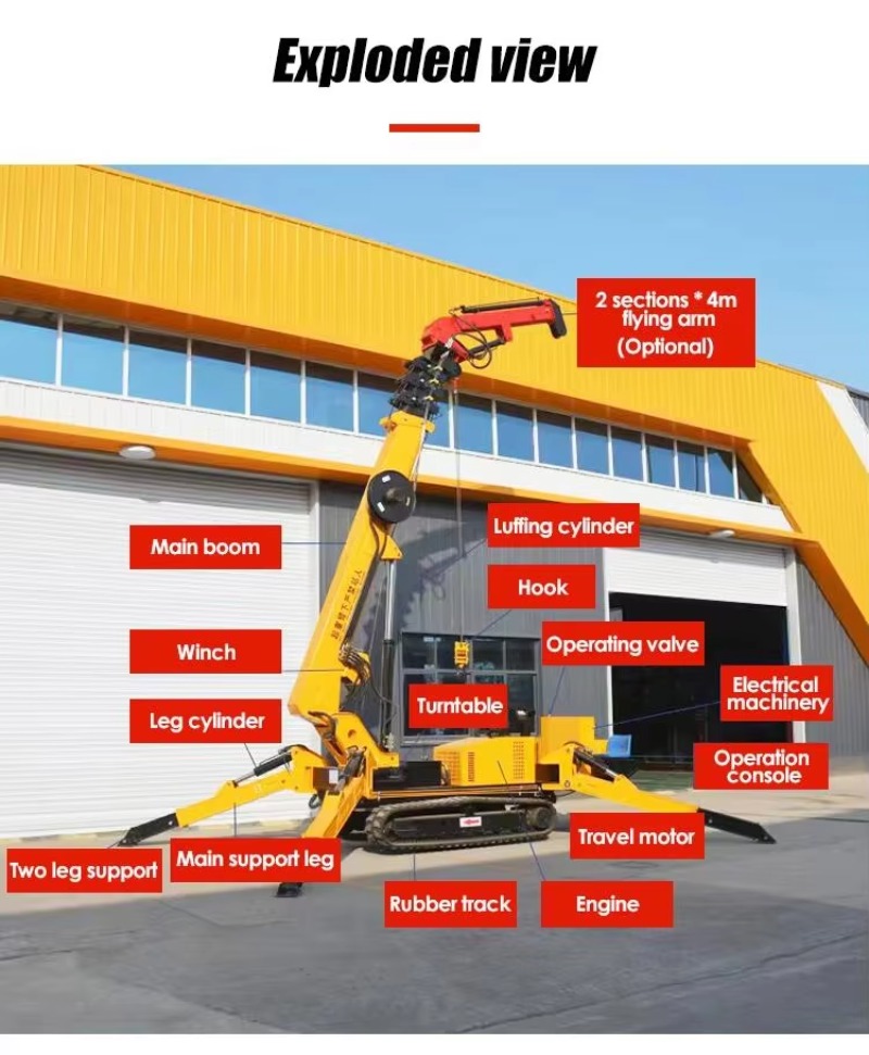 Gru idraulica a ragno 8T per i - Heavy Equipment Handling recensione e prezzo